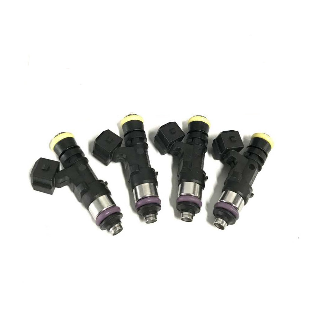 4pcs 2200cc 210lb Fuel Injectors EV1 PNP OBD2 Adapters 0280158829