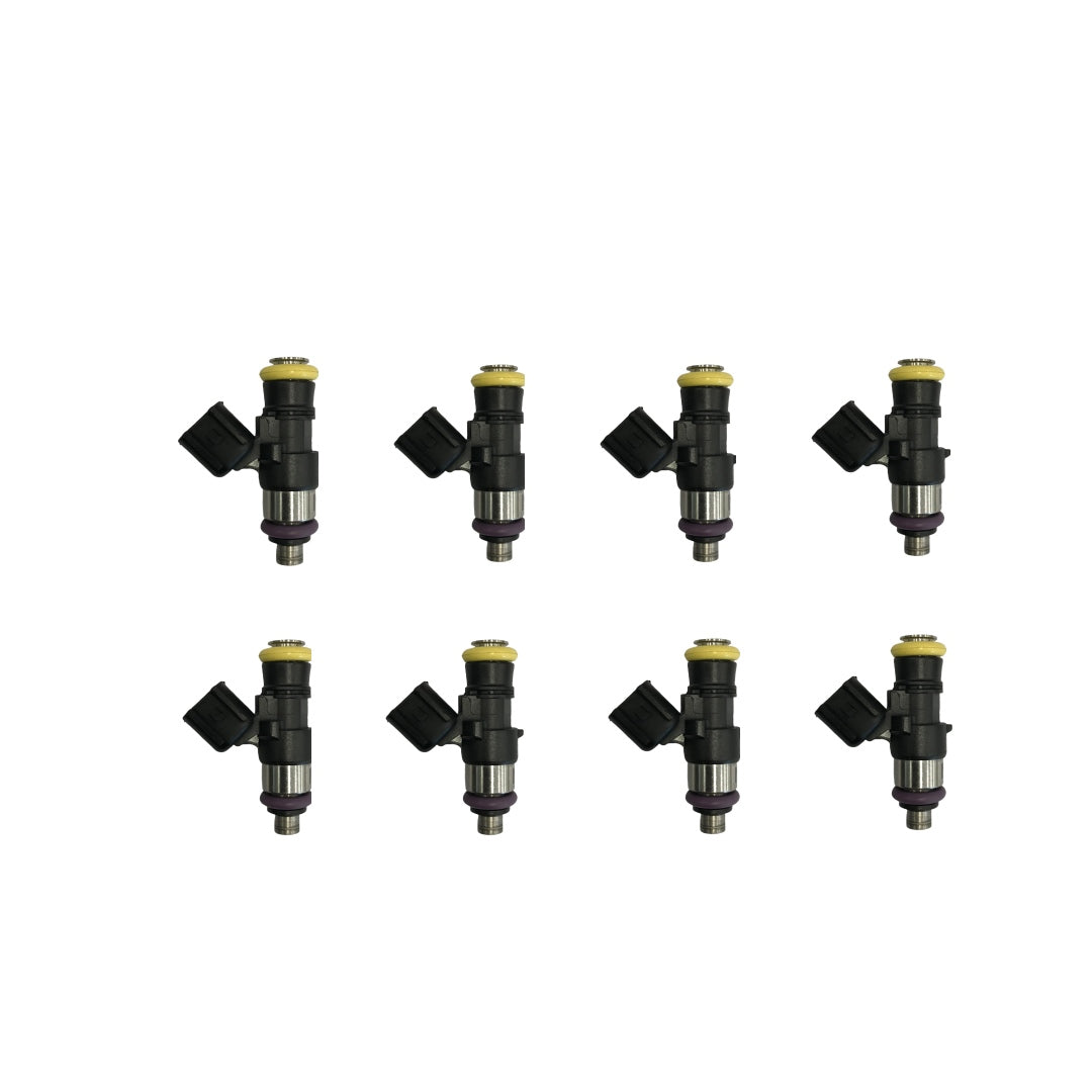 Fuel Injectors: Set of 8 LS3 / LS7 / LSA / LS4 / LS9 / L99 EV6 Style High Impedance Injectors