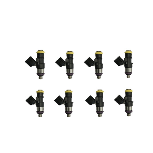 Fuel Injectors: Set of 8 LS3 / LS7 / LSA / LS4 / LS9 / L99 EV6 Style High Impedance Injectors